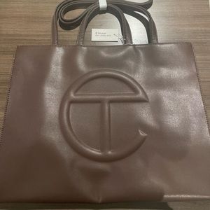 Telfar Large Chocolate Shopping Bag